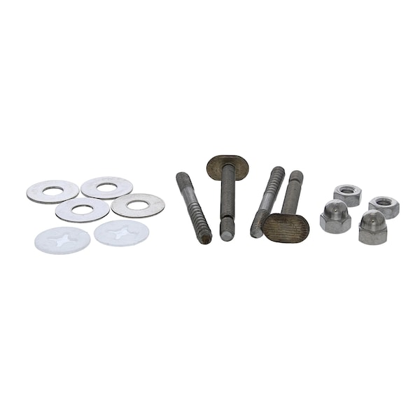 Jones Stephens 1/4inX2-1/4in SS Snap-Off Style Closet Bolts with Retainers and 1/4inX2-1/2in Closet Screws C02313SS - main